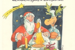 Weihnachtsganz und Zimtparfait