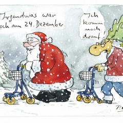 Peter Gaymanns Demensch kalender 2013  Dezember_Irgendwas_war_doch_am_24_Dezember