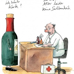 Peter Gaymanns Demensch kalender 2014  September_Herr_Doktor_ich_glaub_ich_hab_Kork