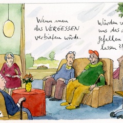 Peter Gaymanns Demensch kalender 2016  September_Wenn_man_das_Vergessen_verbieten_würde