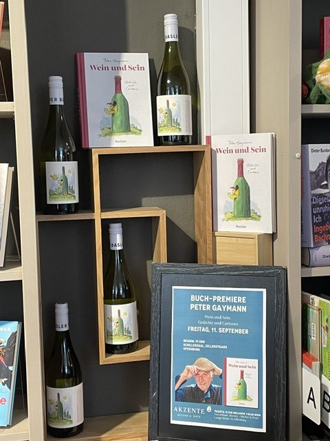 Peter-Gaymann Buch Wein-und-Sein mit Wein