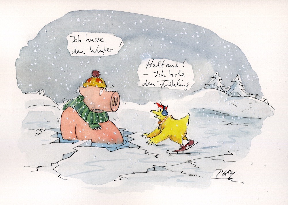 Ich hasse den Winter - Peter Gaymann